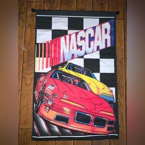 NASCAR Racing Stock Car Vintage 80's 90's Graphic Wall Sized Banner